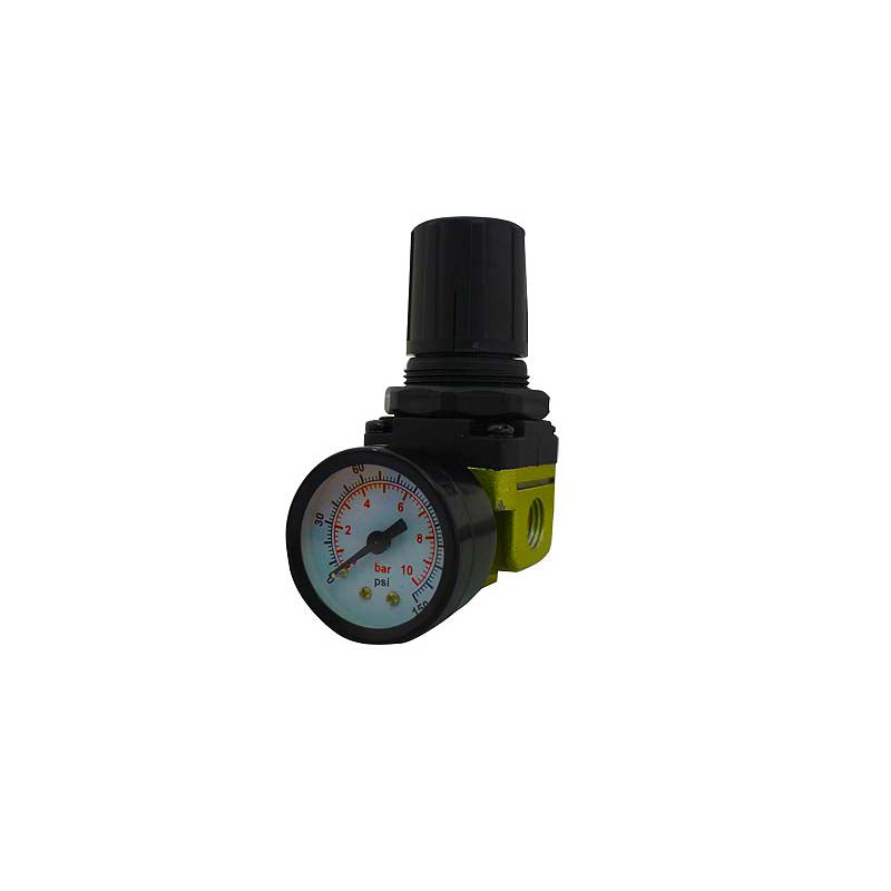 ROK 1/4in NPT Air Regulator with Gauge