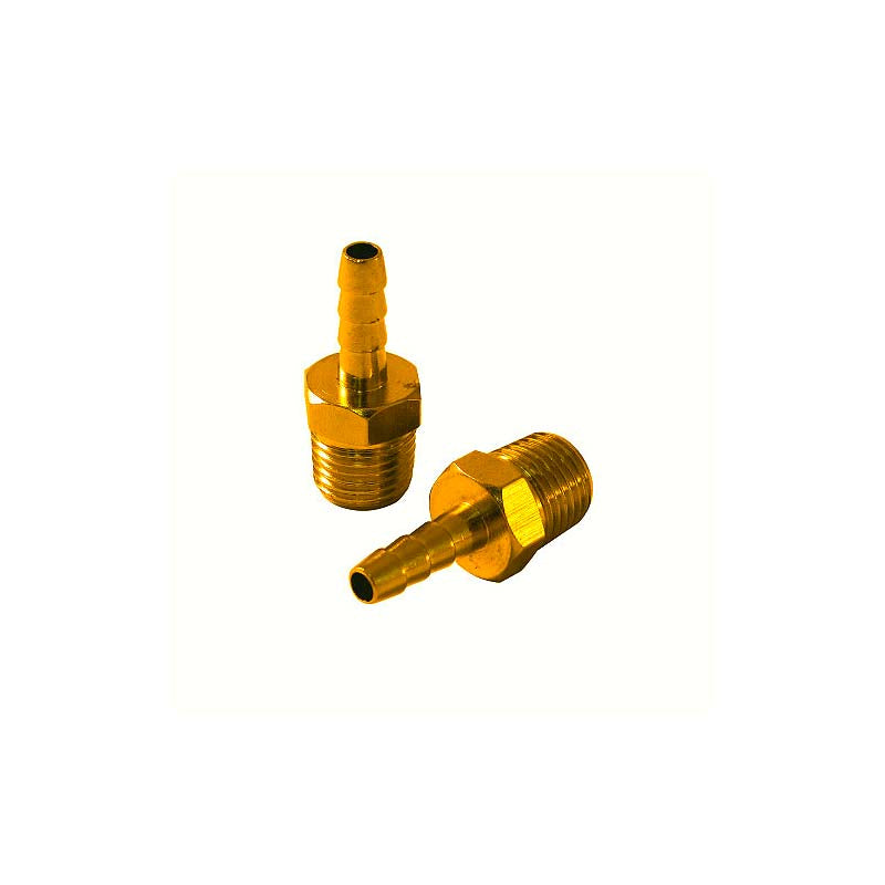 ROK 1/4in Male - 1/4in Hose Barbs - 2pk