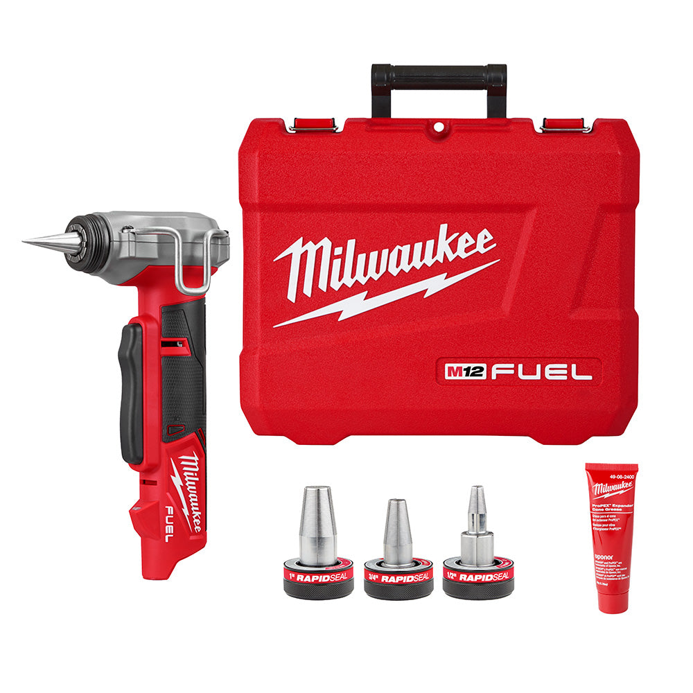 Milwaukee 2532-20 M12 FUEL Cordless ProPEX Expander with 1/2in - 1in RAPID SEAL ProPEX Expander Heads (Tool Only)