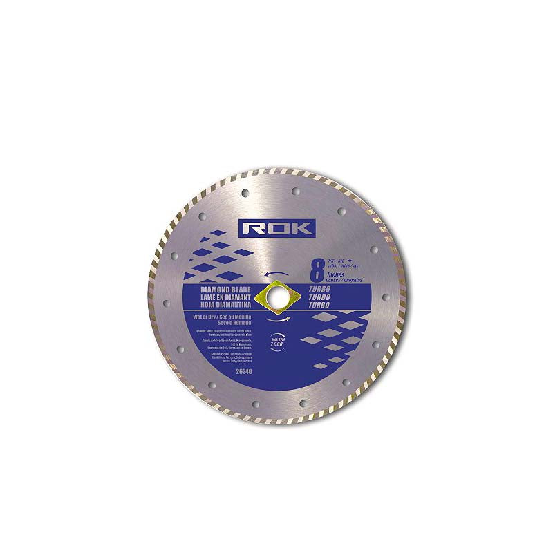 ROK 8in Turbo Diamond Blade - Pro Series