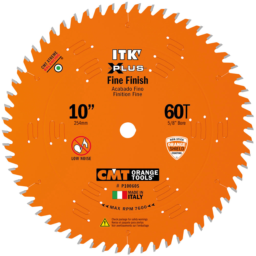 CMT 10in x 60T ITK Plus Fine Finish Siding Compound Miter Saw Blade