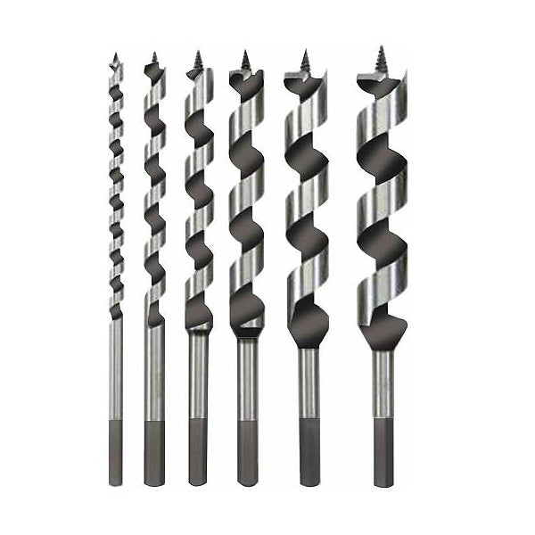 PowerSonic 6pc 6in Auger Bit Set