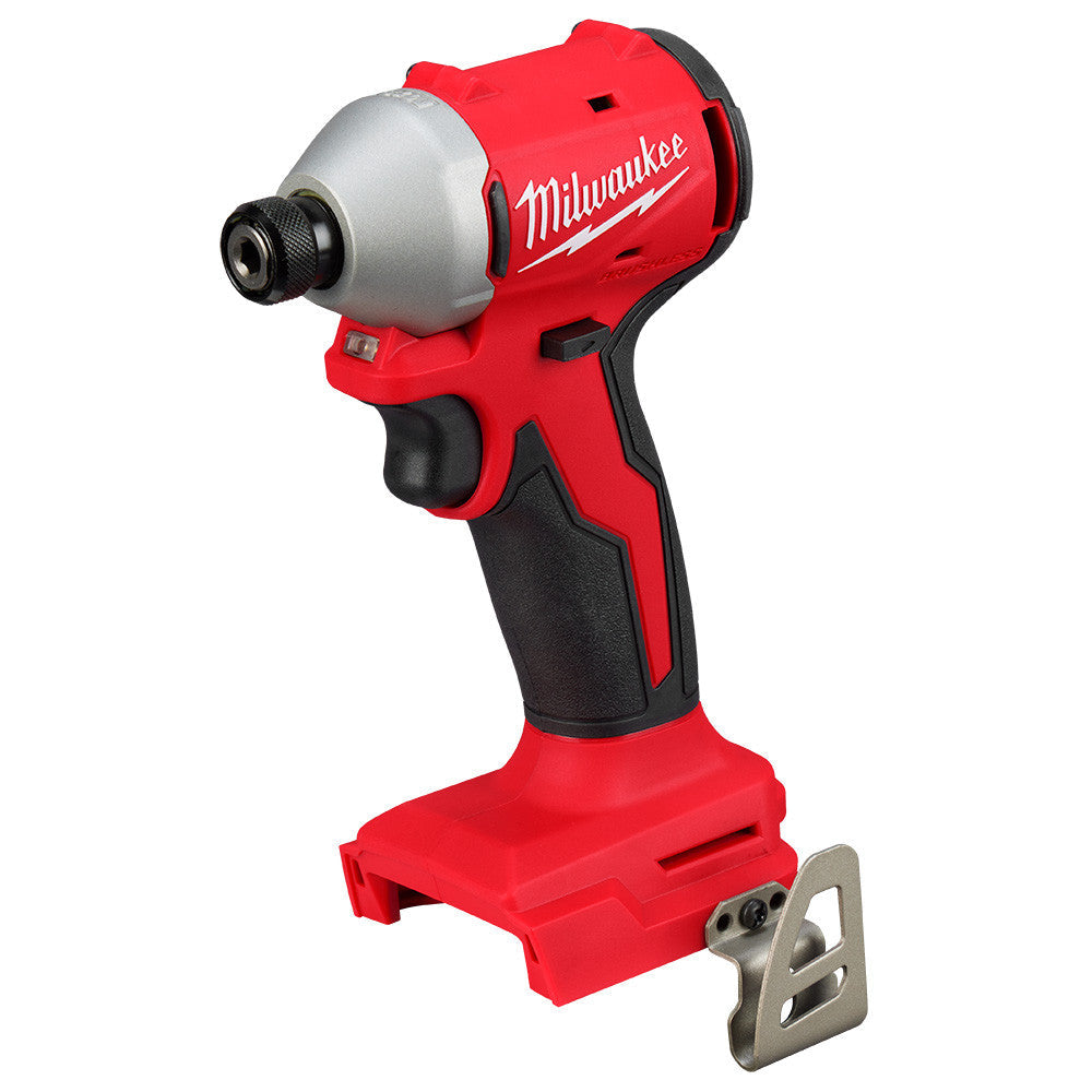 Milwaukee 3650-21P M18 Cordless Brushless Compact 1/4 Inch Hex Impact Driver Kit