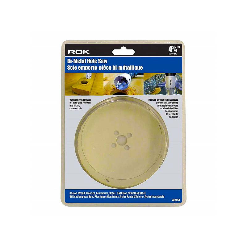 ROK 4-3/4in Bi-Metal Hole Saw