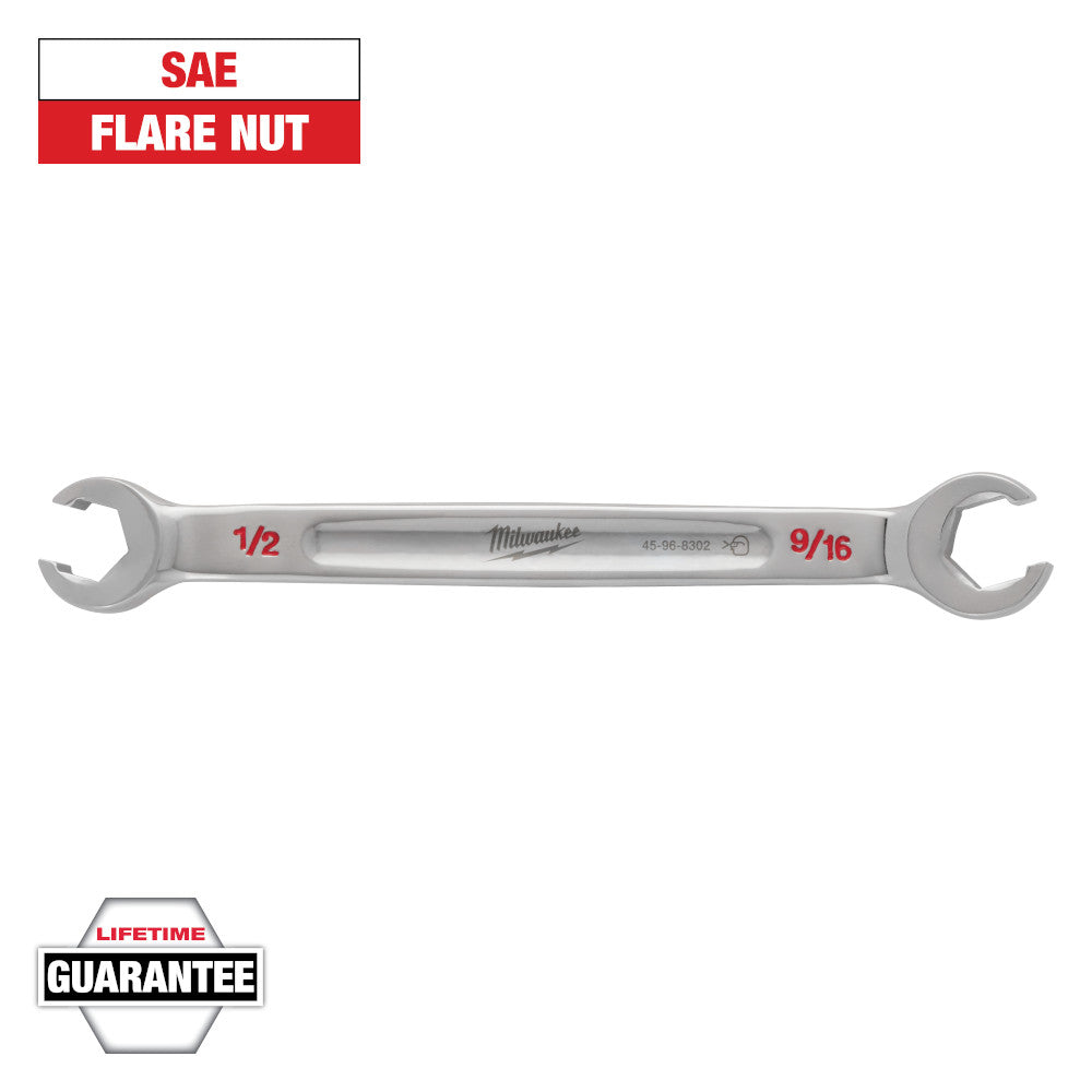 Milwaukee 1/2 x 9/16in Double End Flare Nut Wrench