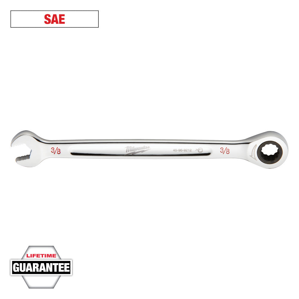 Milwaukee 3/8in SAE Ratcheting Combination Wrench