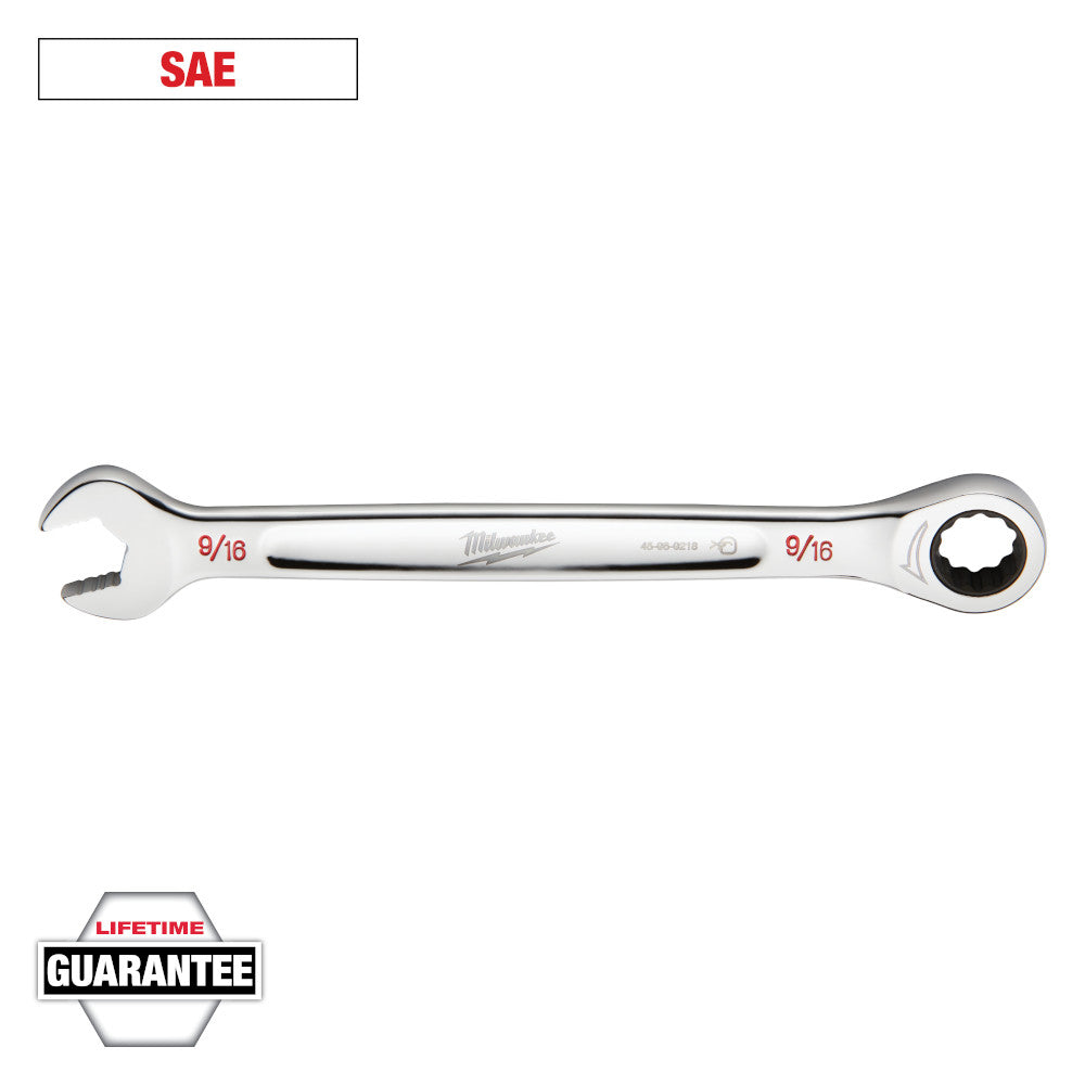 Milwaukee 9/16in SAE Ratcheting Combination Wrench