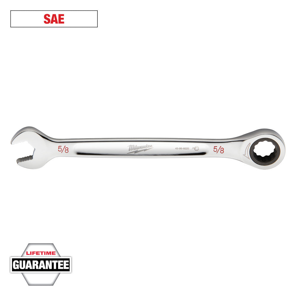 Milwaukee 5/8in SAE Ratcheting Combination Wrench