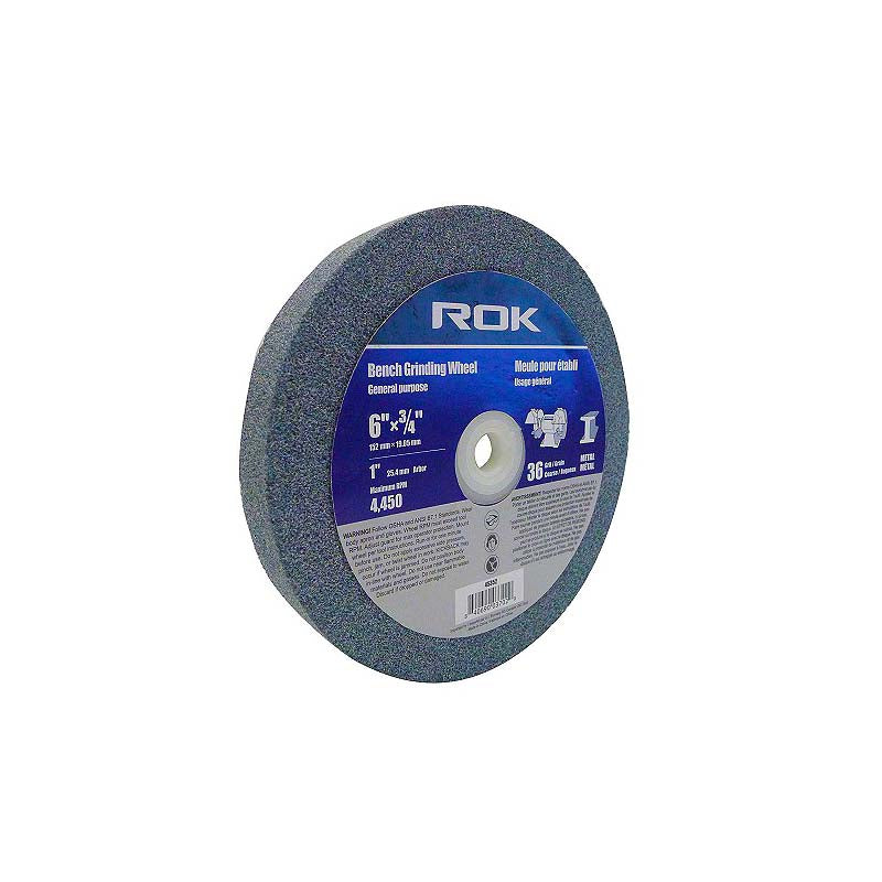 ROK 6in Bench Grinder Wheel - Coarse Grit