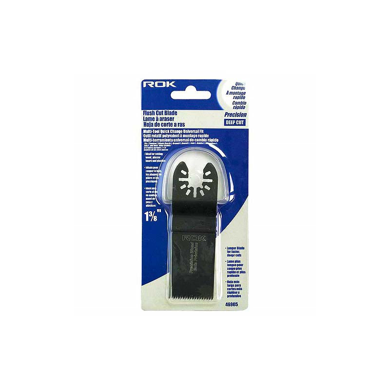 ROK 1-3/8in Precision Long Flush Cut Universal Oscillating Multi Tool Blade - Deep Cut