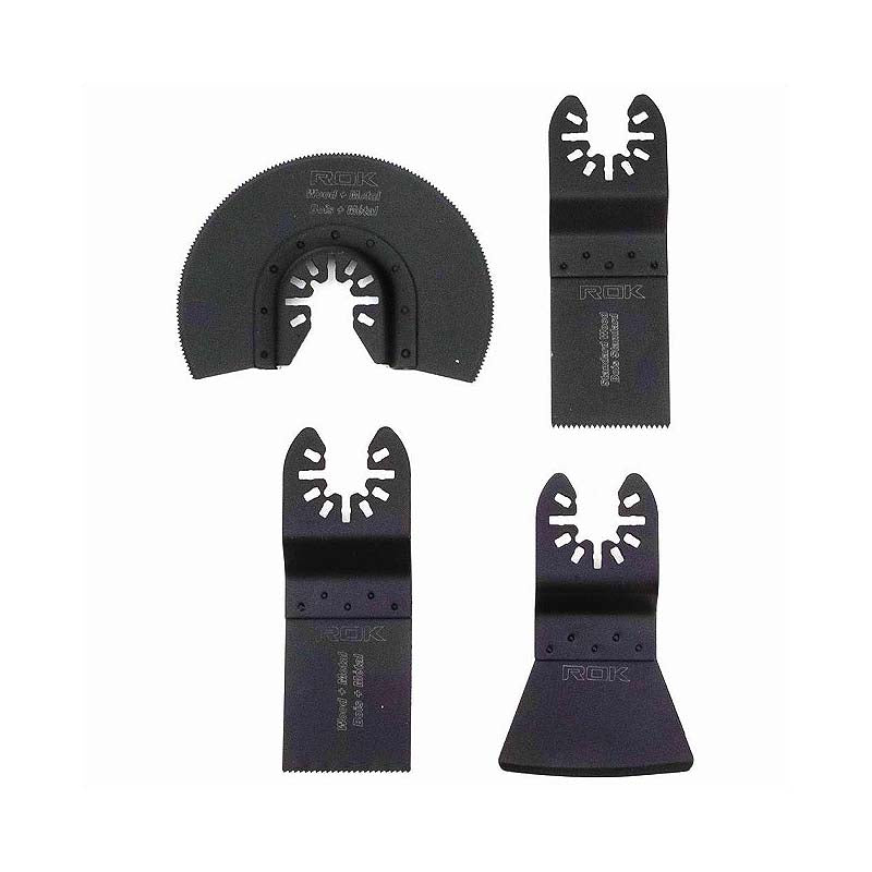 ROK 4pc Flooring Installation Universal Oscillating Multi Tool Blade Set