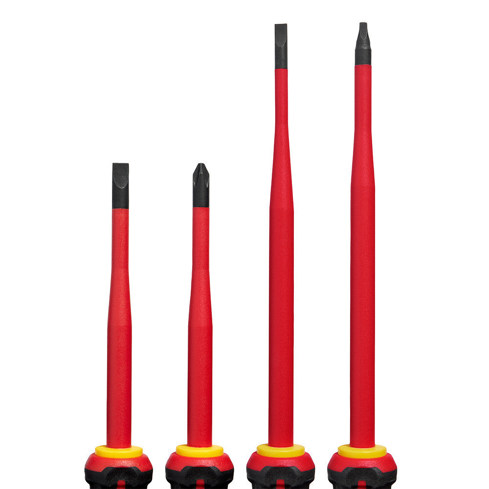 Milwaukee 48-22-2219 4pc 1000V Insulated Slim Tip Screwdriver Set