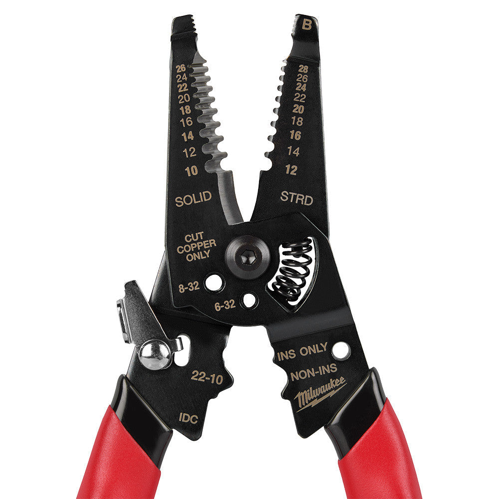 Milwaukee 48-22-3052 10-28 AWG Multi-Purpose Dipped Grip Wire Stripper & Cutter with Reinforced Head