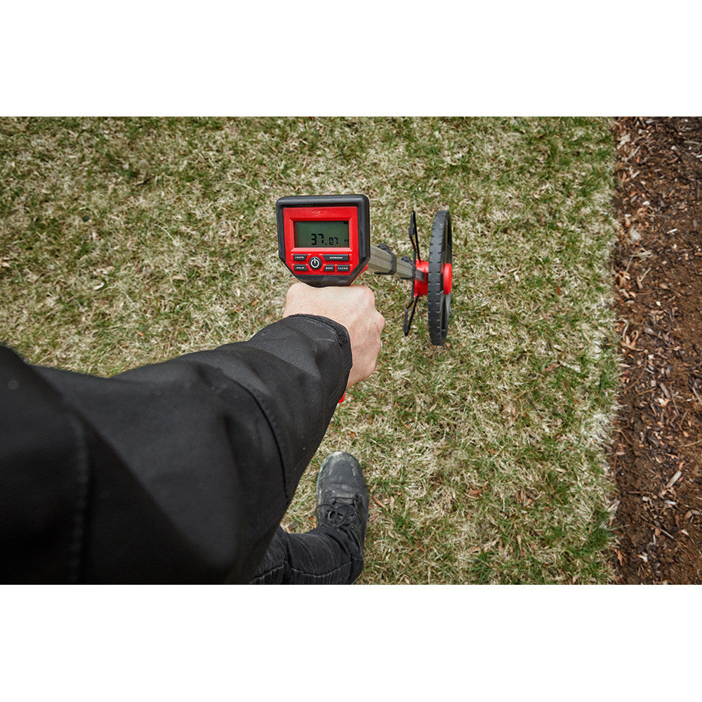 Milwaukee 48-22-5112 12-inch Digital Measuring Wheel measuring worksite