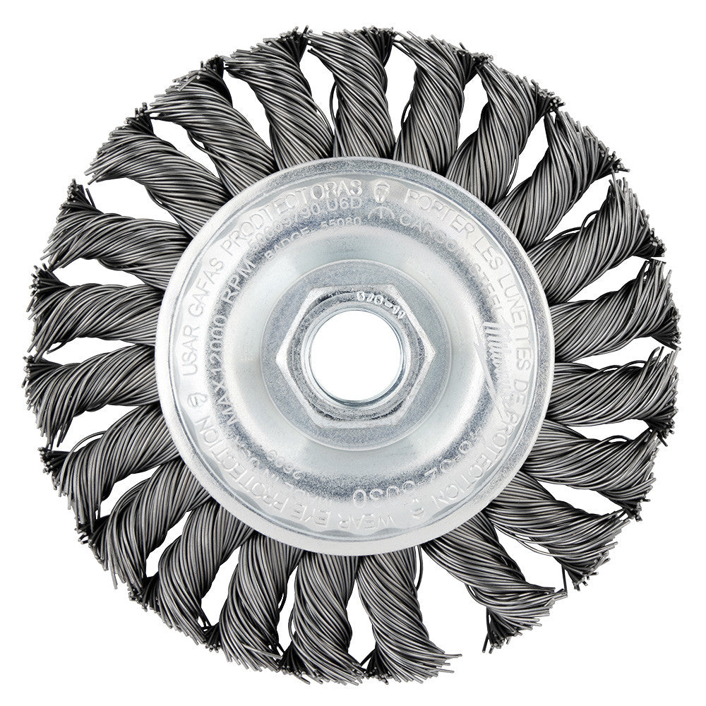 Milwaukee 48-52-5030 4-inch Full Cable Carbon Steel Twist Knot Wheel