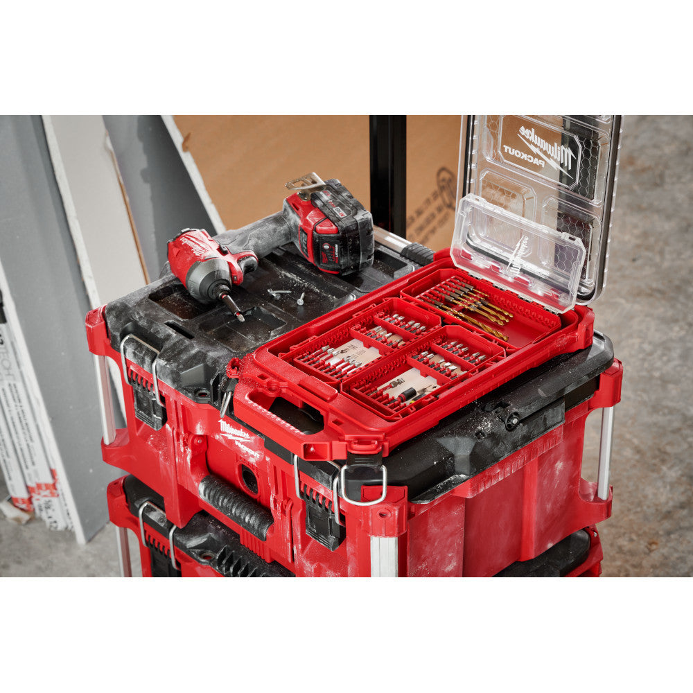 Milwaukee 48-89-4670 15pc SHOCKWAVE Impact Duty RED HELIX Titanium Drill Bit Set