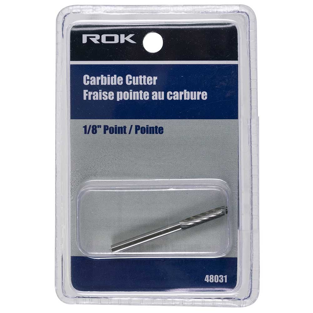 ROK 1/8in Point Carbide Cutter Rotary Bit