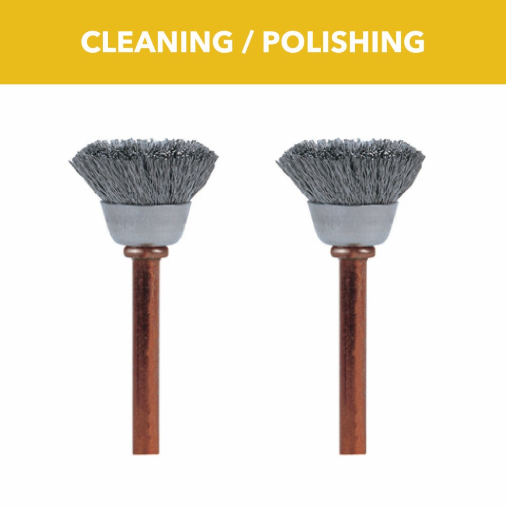 Dremel 1/2in Stainless Steel Brushes - 2pk