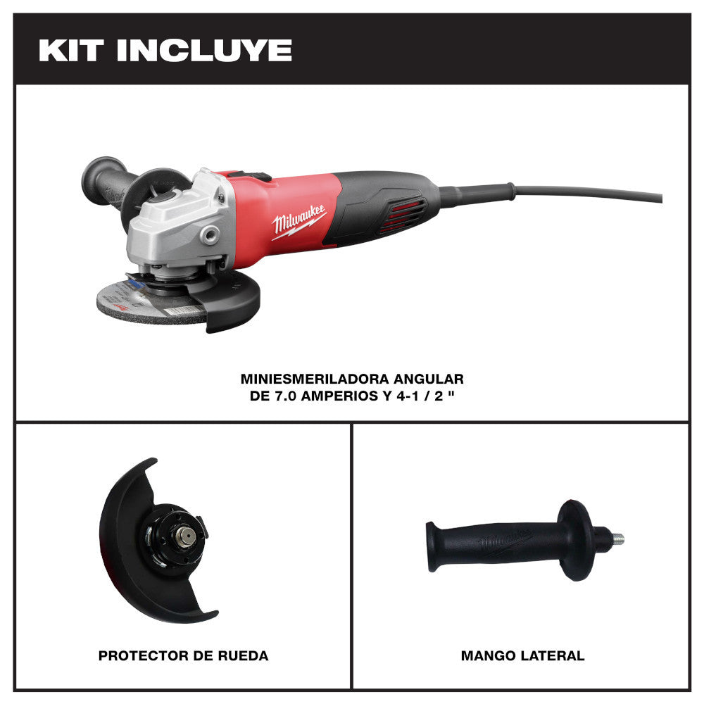 Milwaukee 6130-33 4-1/2 Inch Small Angle Grinder