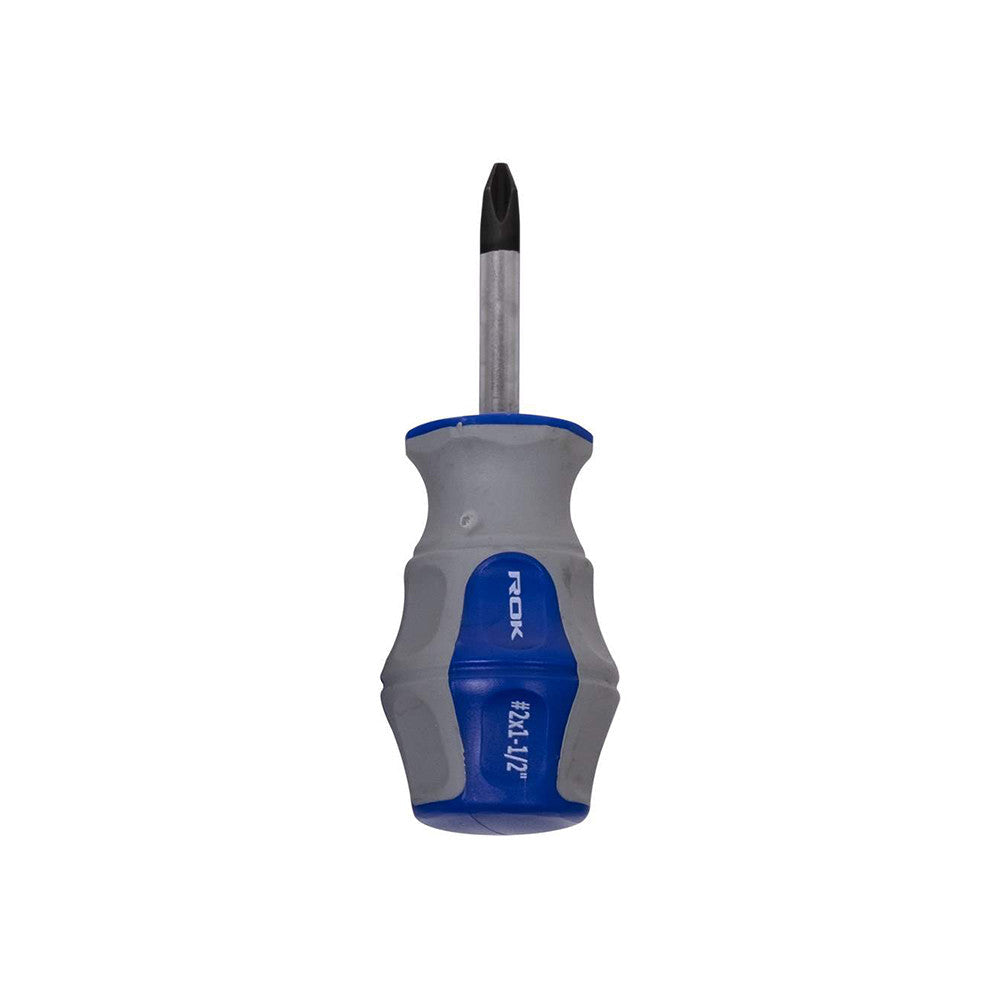 ROK 64126 #2 x 1-1/2 Inch Stubby Phillips Screwdriver