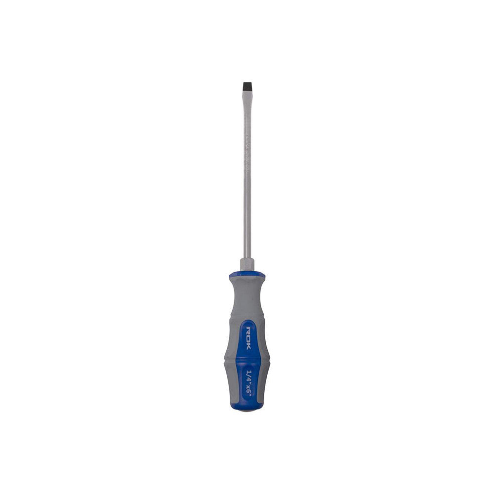 ROK 64191 1/4 Inch x 6 Inch Go-Thru Slotted Screwdriver