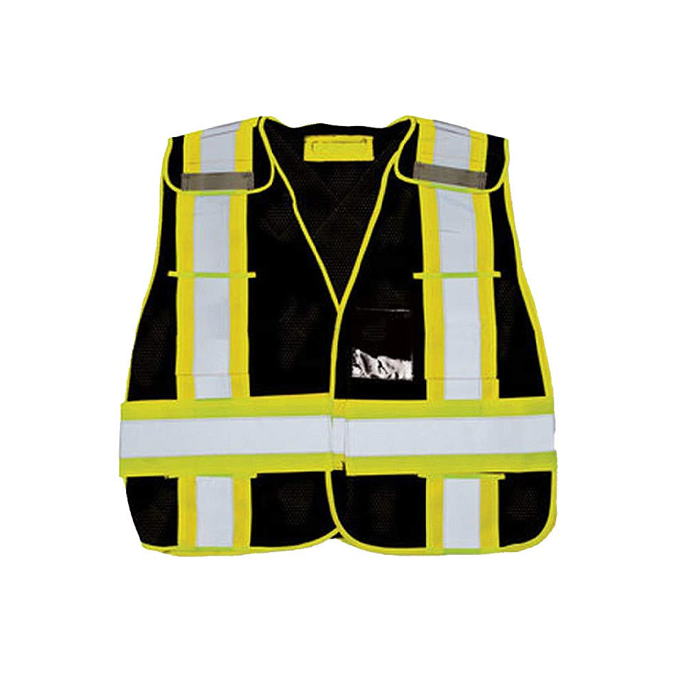 Summit Tools 70330 High Visibility Safety Vest - Black