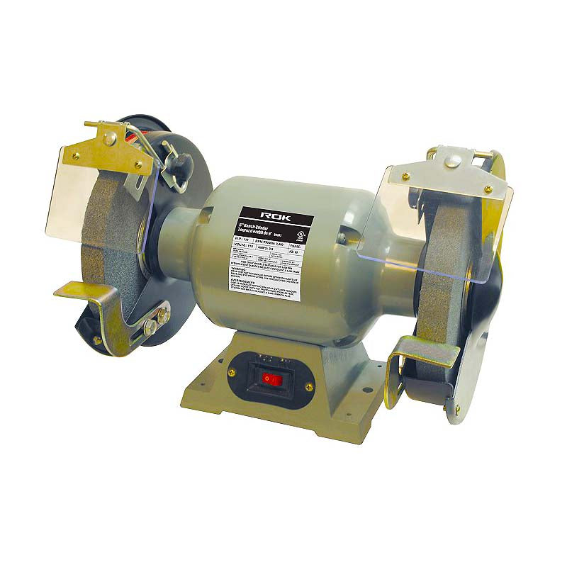 ROK 80302 3.5 Amp 6in Bench Grinder