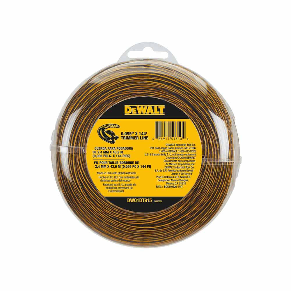 DeWalt 0.095 Inch x 144 ft. String Trimmer Line