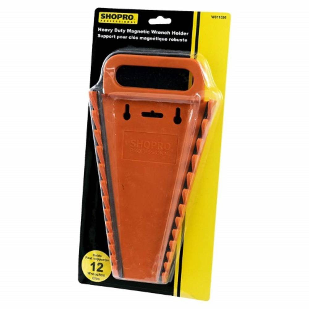 SHOPRO W011026 Heavy Duty Magnetic Wrench Holder for 12 Wrenches