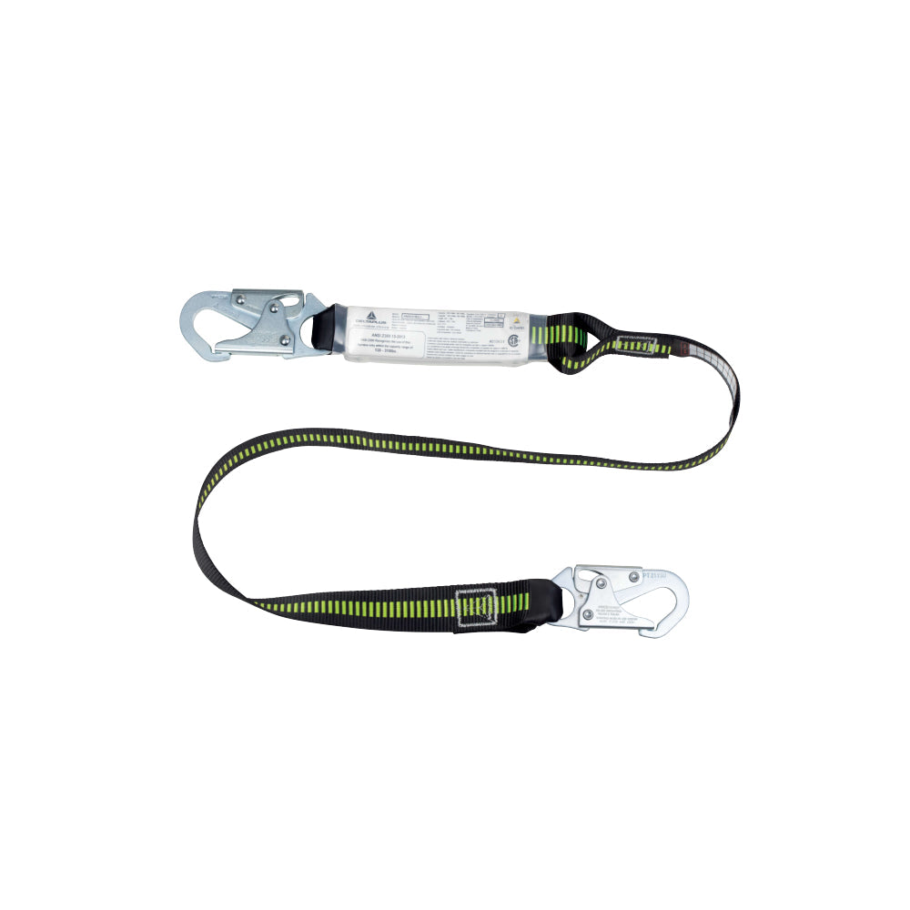 DEGIL 6' Shock Pack Lanyard with 2 Snap Hooks