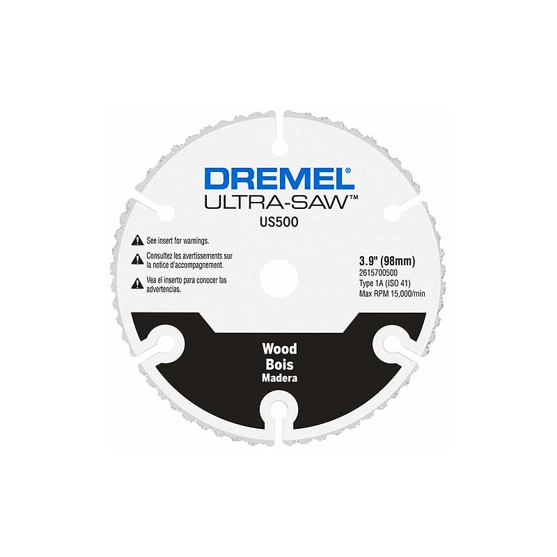 Dremel ULTRA-SAW 4in Premium Carbide Grit Wood & Plastic Cutting Wheel