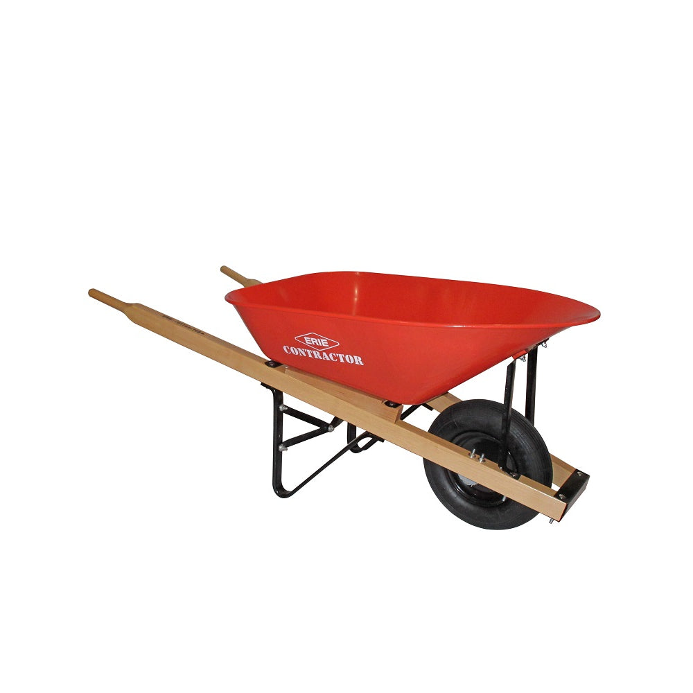 Erie 6 cu/ft Contractor Wheelbarrow with Pneumatic Air Tire