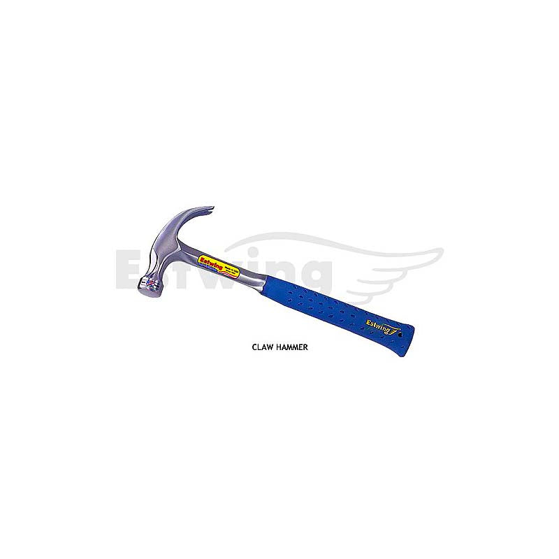 Estwing 16 oz. Curved Claw Hammer with Smooth Face and Shock Reduction Grip