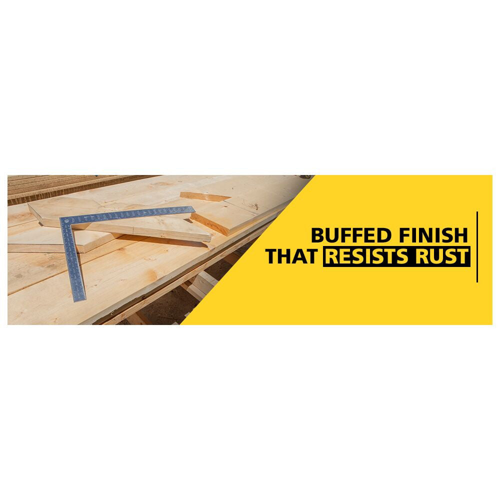 Stanley 45-910 24-Inch Blue Steel English Rafter/Roofing Square