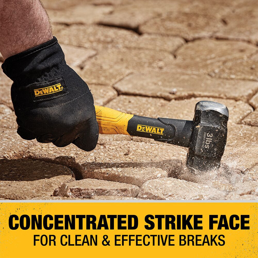 DeWalt DWHT56142 3 lb. Drilling Hammer with Fiberglass Handle