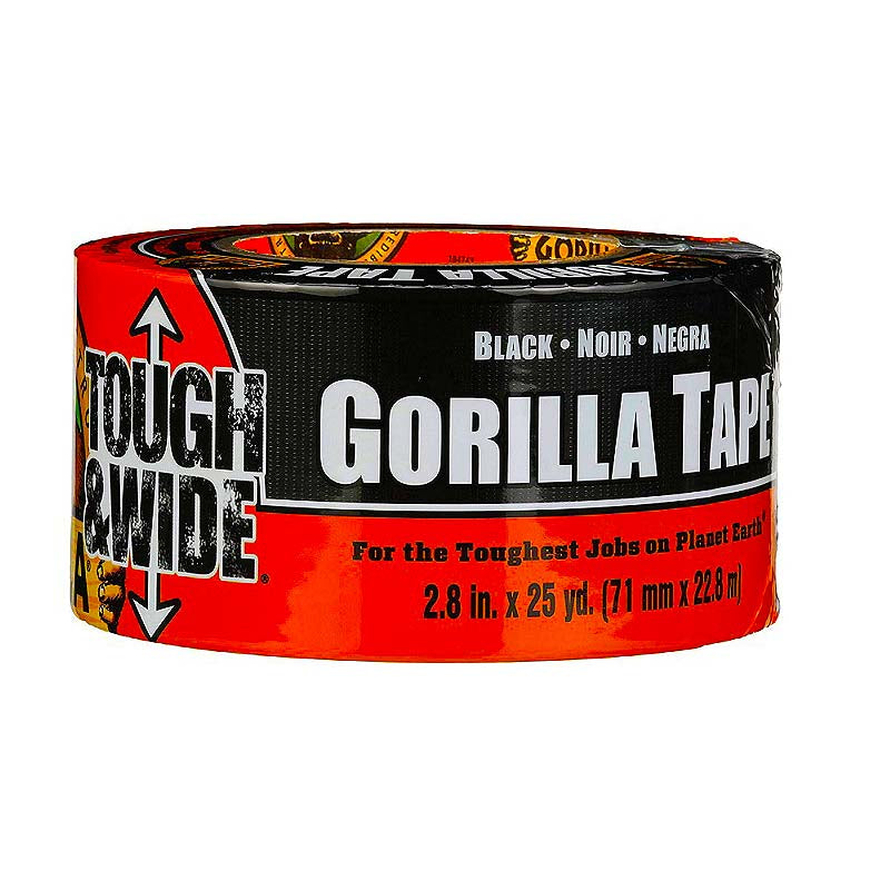 Gorilla 2.88in x 25yd Duct Tape - Black