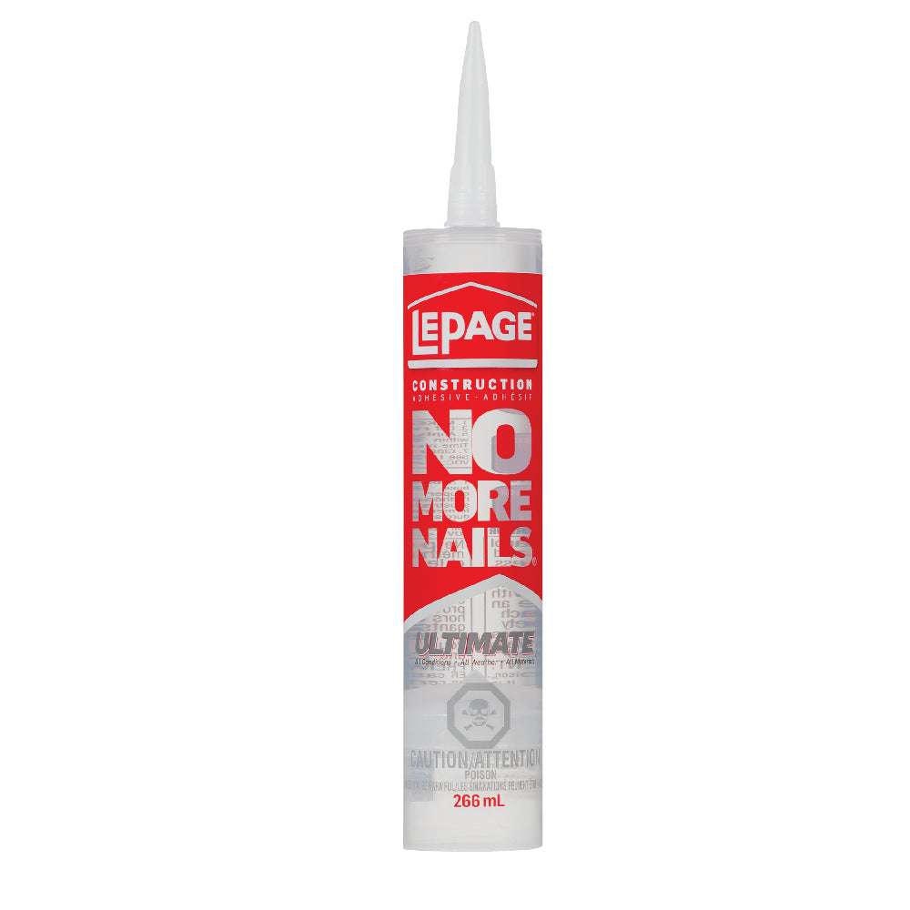 LePage 266ml Clear No More Nails Ultimate Construction Adhesive
