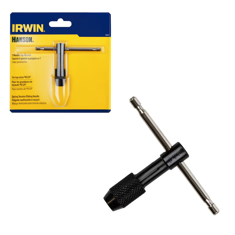 Irwin TR-1E Taps #0-1/4 Inch T-Handle Tap Wrench