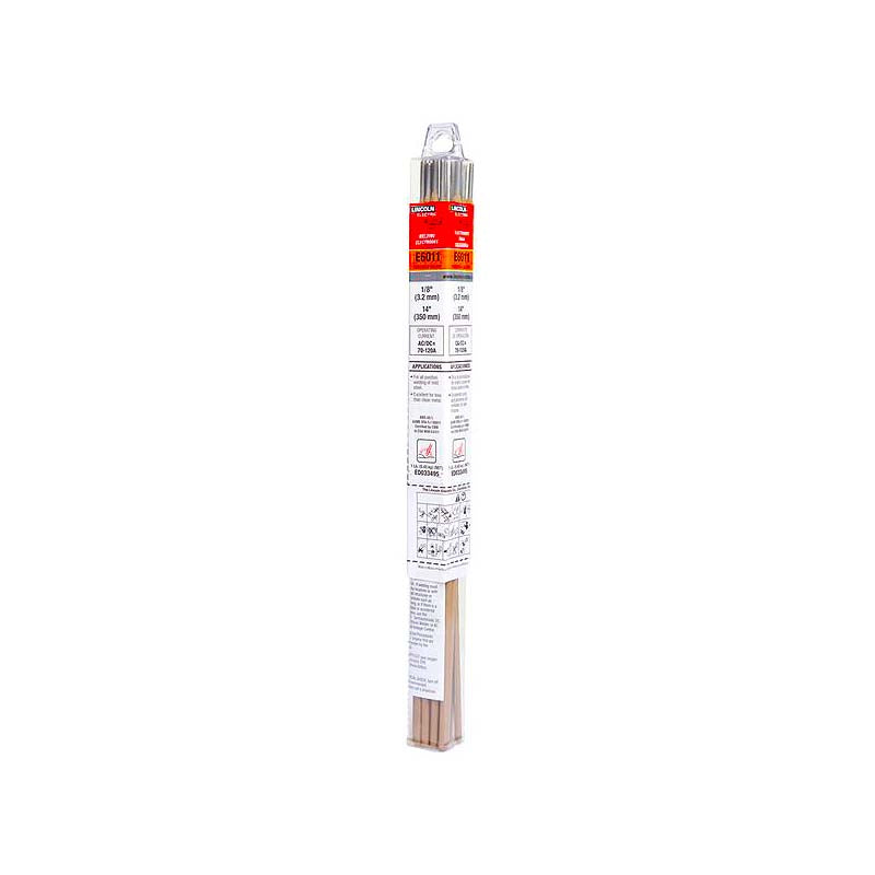 Lincoln Electric E6011 1/8in x 14in Stick (SMAW) Electrode Fleetweld 180-RSP Welding Rods - 1lb
