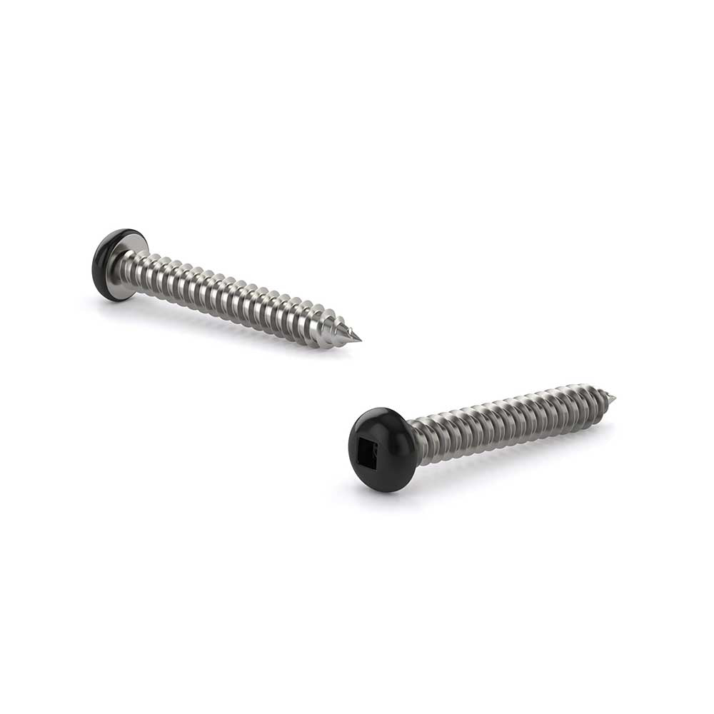 #6 x 5/8in Black Pan Metal Screws - 100pk