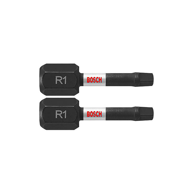 Bosch Impact Tough 1in Square #1 Power Bits - 2pk