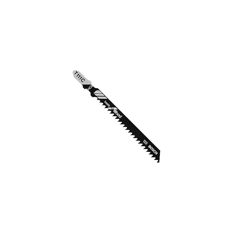 Bosch 4in 8 TPI Basic for Wood T-Shank Jig Saw Blades - 5pk