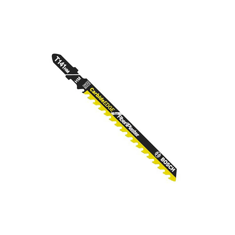 Bosch 4in 6 TPI Carbide Edge for Fibreglass and Plaster T-Shank Jig Saw Blade