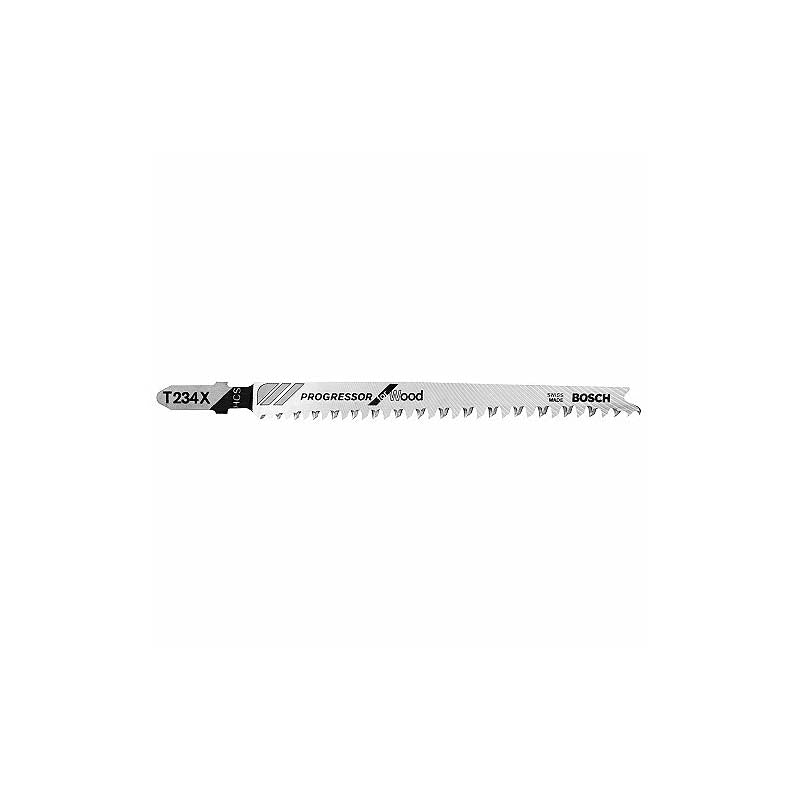 Bosch 4-1/2in 8-12 TPI Progressor for Wood T-Shank Jig Saw Blades - 5pk