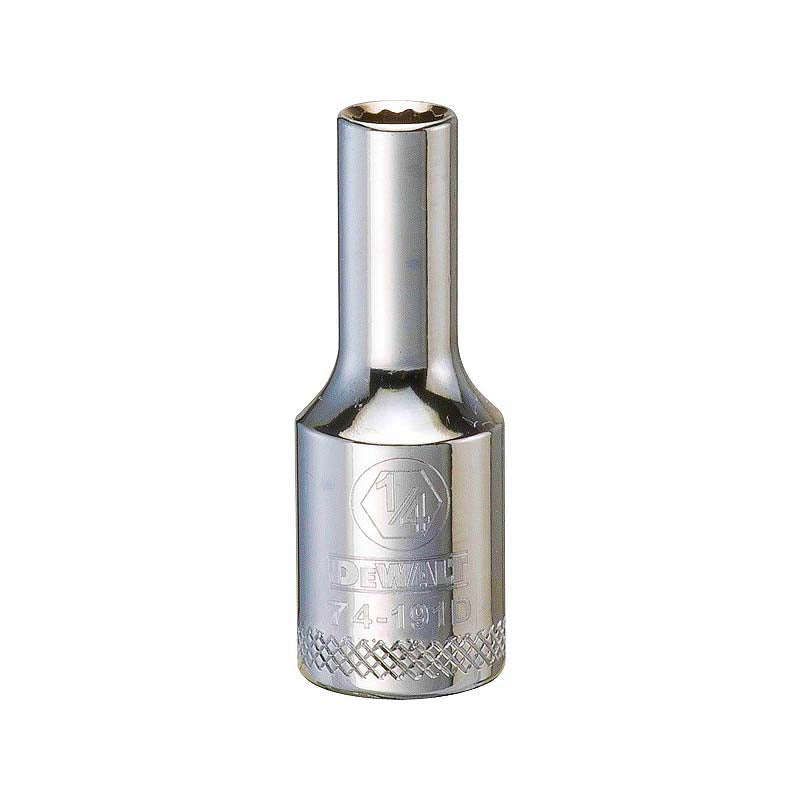 DeWalt 1/4in 3/8in Drive 12pt SAE Deep Socket