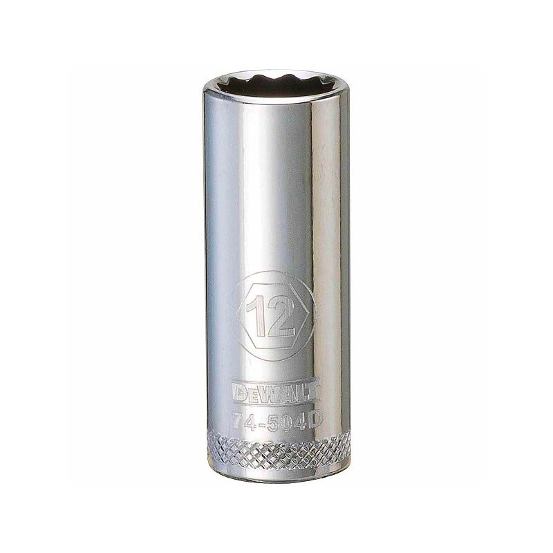 DeWalt 12mm 3/8in Drive 12pt Metric Deep Socket