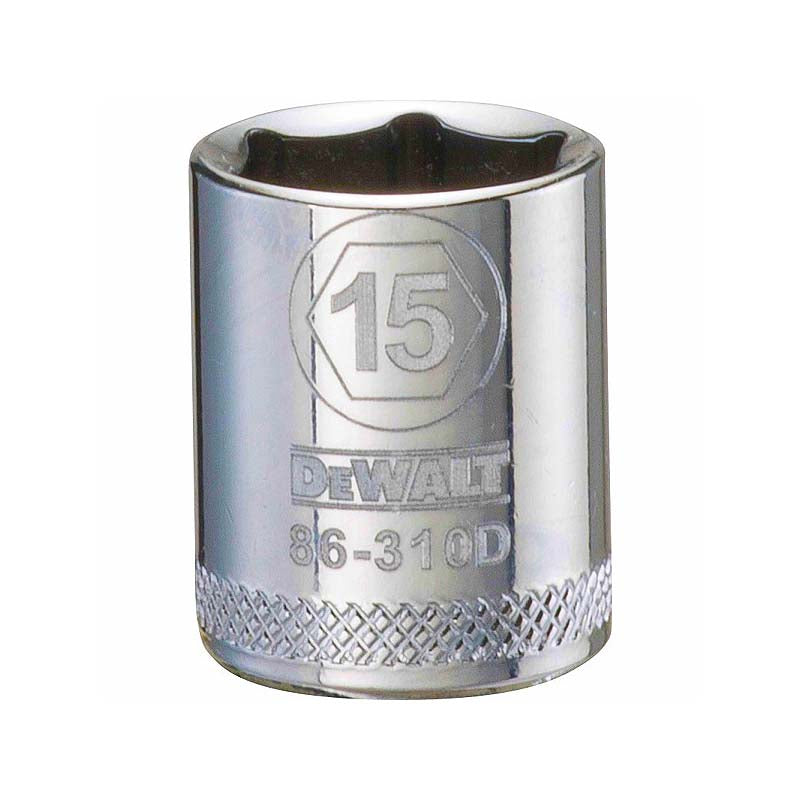DeWalt 15mm 3/8in Drive 6pt Metric Socket