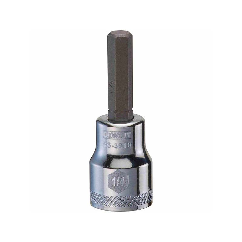 DeWalt 1/4in 3/8in Drive SAE Hex Bit Socket