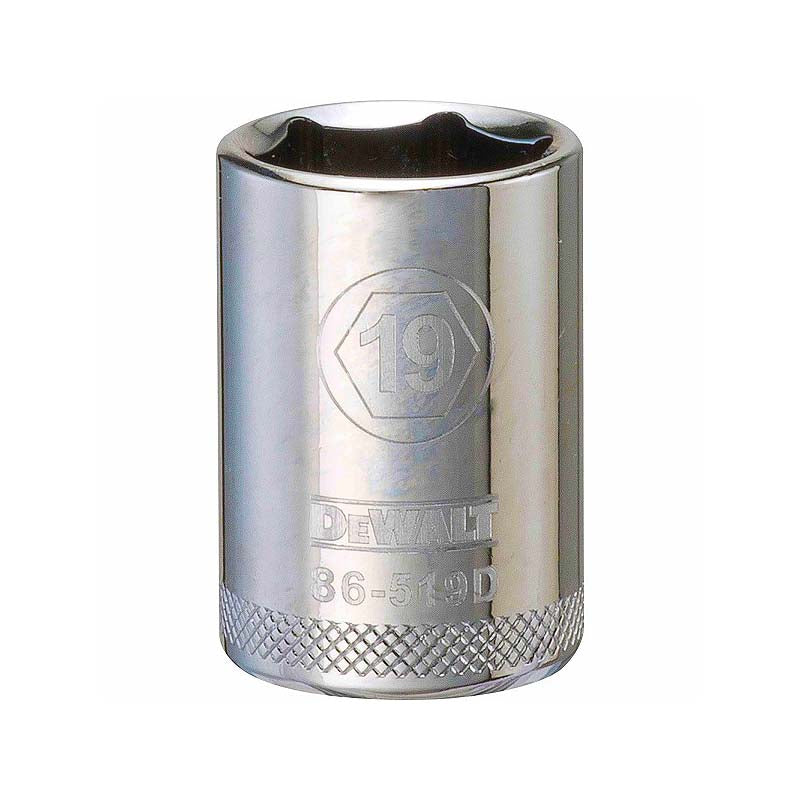 DeWalt 19mm 1/2in Drive 6pt Metric Socket