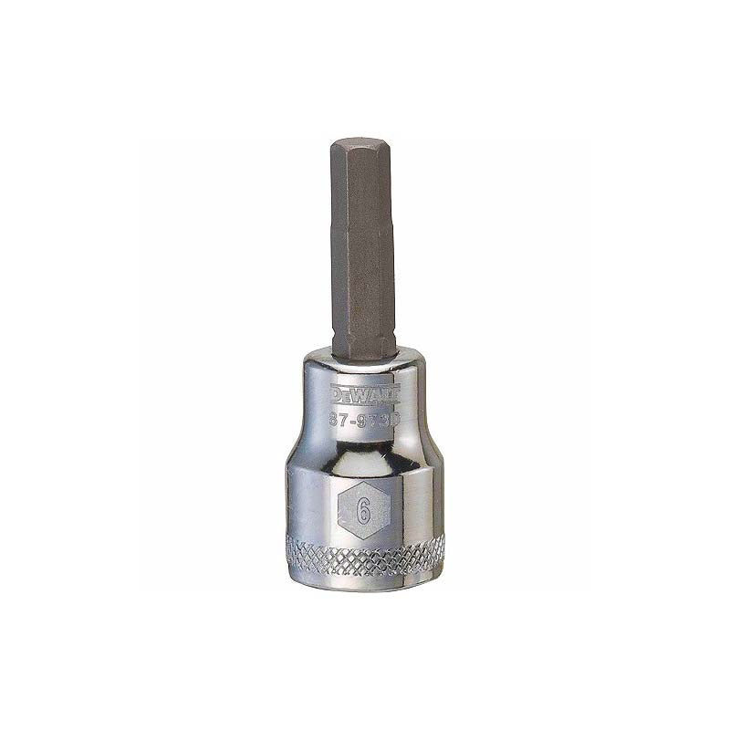 DeWalt 6mm 3/8in Drive Metric Hex Bit Socket